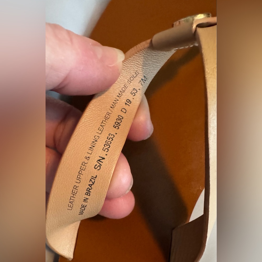 Tory Burch Manon Thong Sandal, (tan, size 7) - Picture 2 of 14